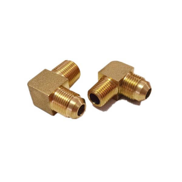 90 Degree Brass Elbow 1/4" NPT Male * 3/8'' Flare Pipe Fittings
