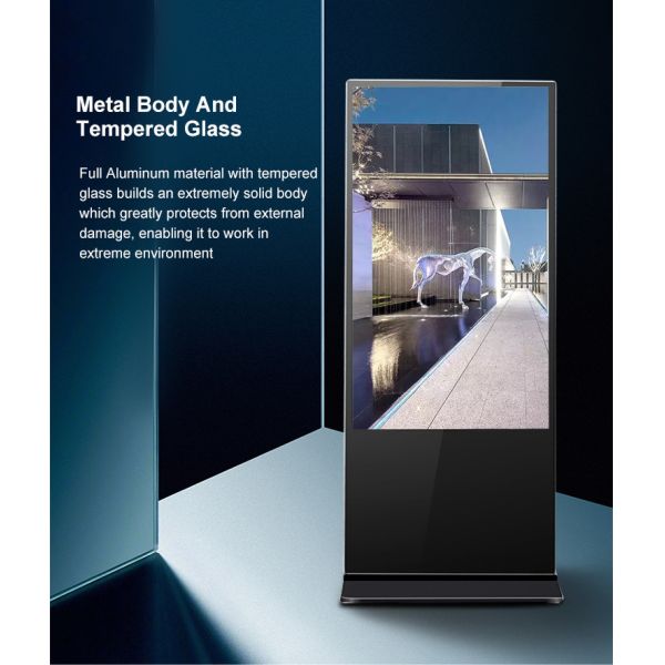 55 Inch Lcd Infared Interactive Flat Panel Self Service Kiosk Wide Vision