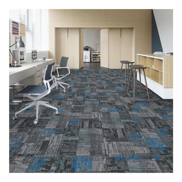 Quality Rubbing Design Printed Loop Pile Carpet Tiles Nylon Material For Business for sale