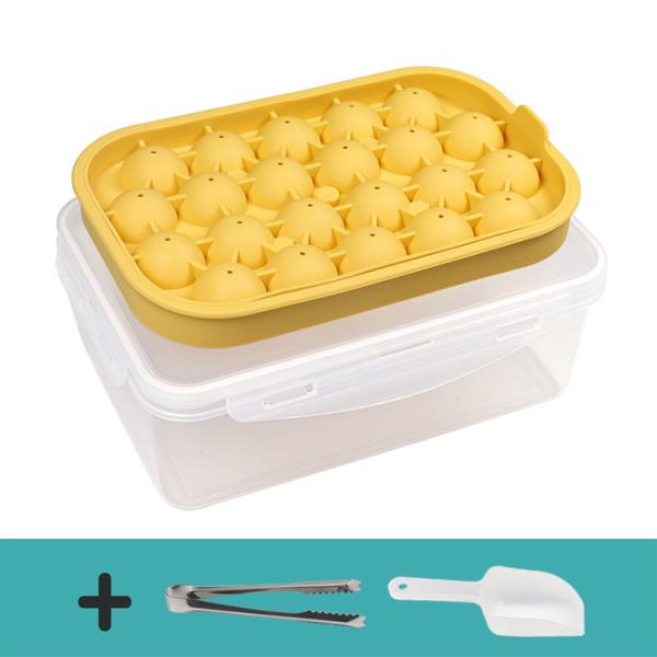 Quality Round Ice Cube Tray 2 Pack BPA Free Silicone Flexible Easy Release Small Ice Ball Maker Mold For Whiskey, Cocktail for sale