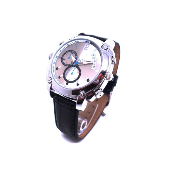 leather watchband smart watch bluetooth black silver color