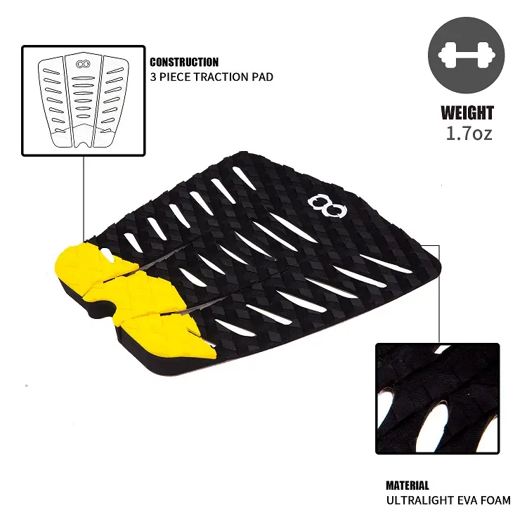 Custom Design Non Slip Sup Deck Traction Pad for Lakes Rivers Multiple Color Options