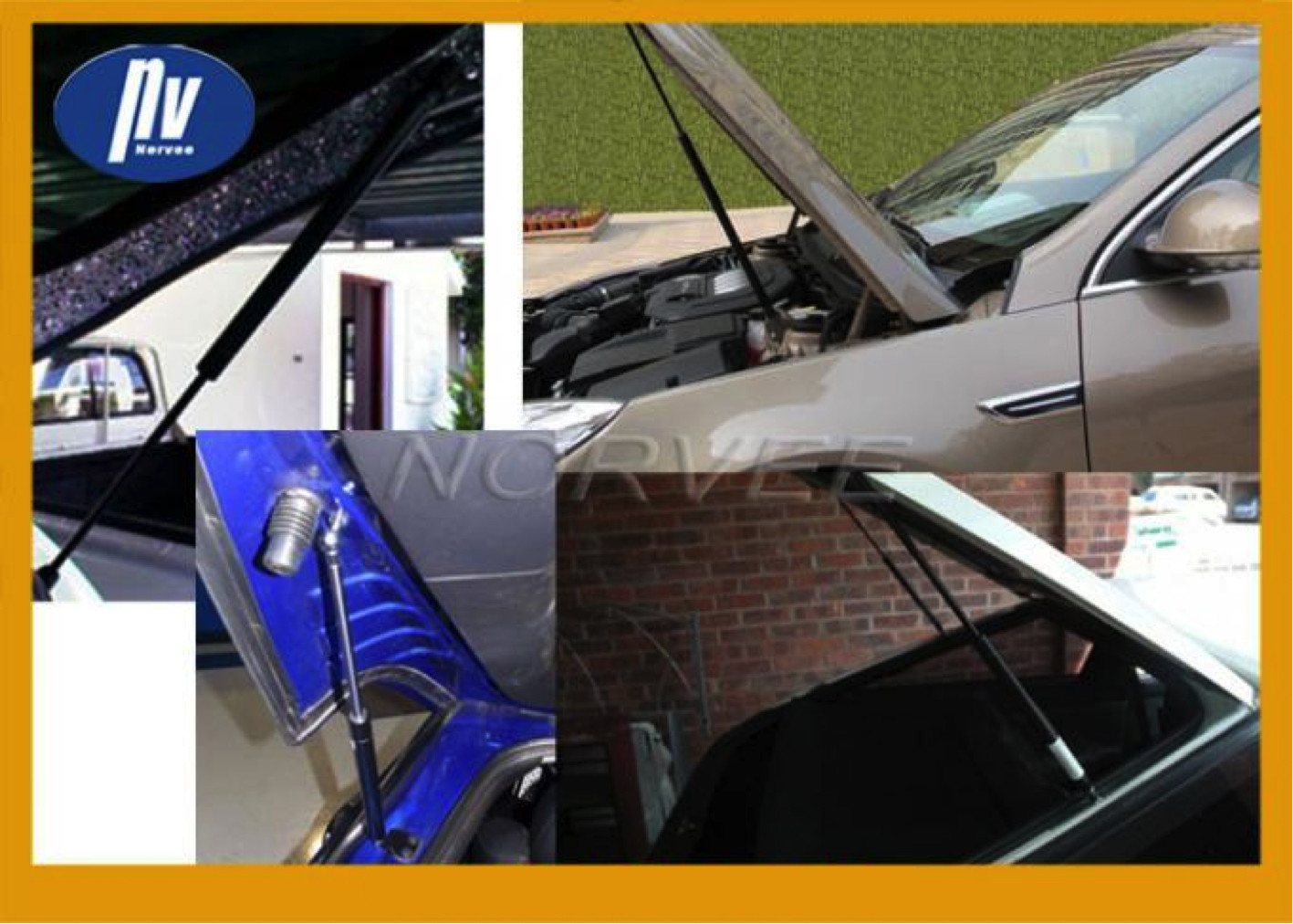 Custom Steel Safety Automotive Gas Spring Surface Paint For Automatic Machinery