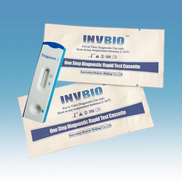Quality 1.0ng/Ml Myocardial Infarction Mi Ctni Cardiac Troponin I Rapid Test Kit Invbio for sale