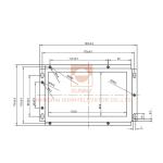 189 * 118mm Segment Lcd Display / Dc18 - 30v Elevator Display Screens