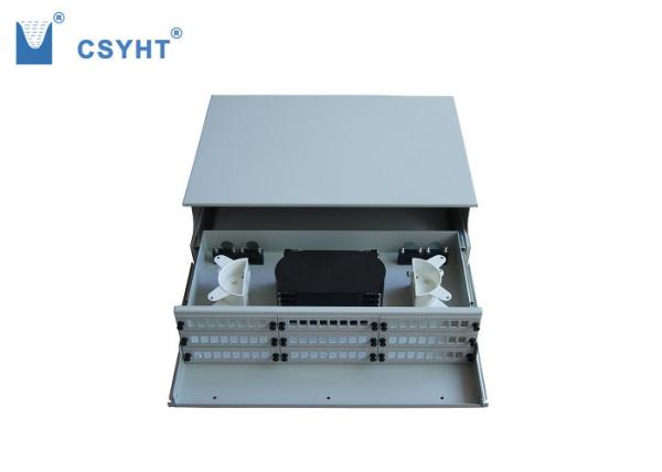 Quality 72 port fiber optic patch panel 19inch rack mounted type with front cover for sale