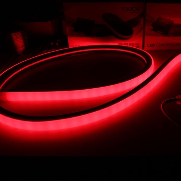 Color changing 5050 waterproof dmx 24v 12v digital RGB led neon flex square 17x17mm pixel strips