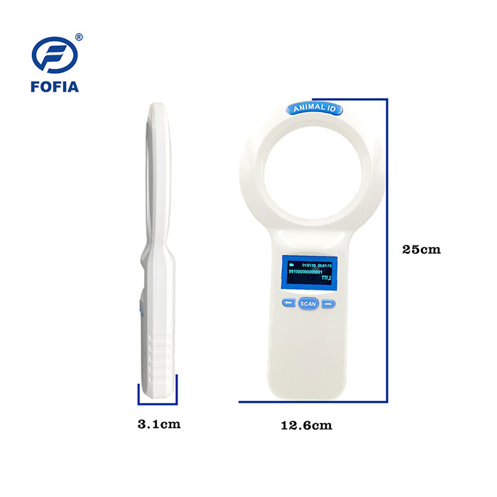 Rechargeable Lithium Battery Powered RFID Microchip Scanner Simplifying Identification Processe