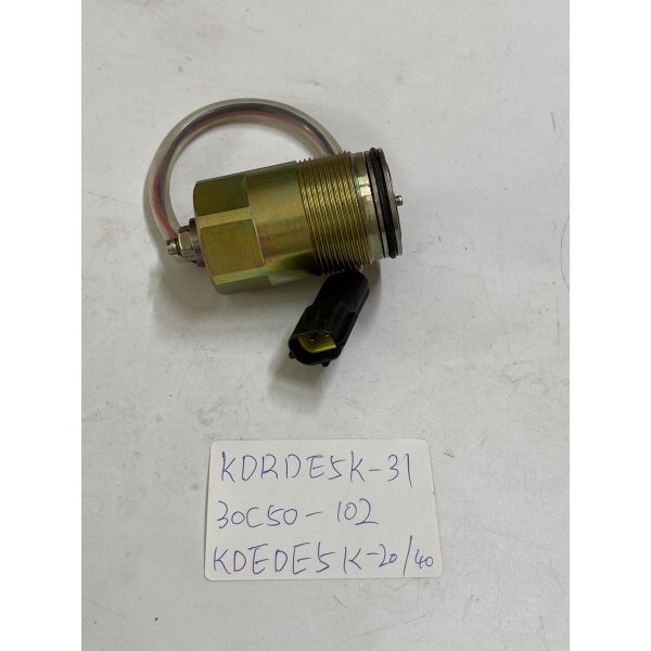 Excavator Hydraulic Pump Solenoid Valve KDRDE5K-31 30C50-102 KDEDE5K-20/40