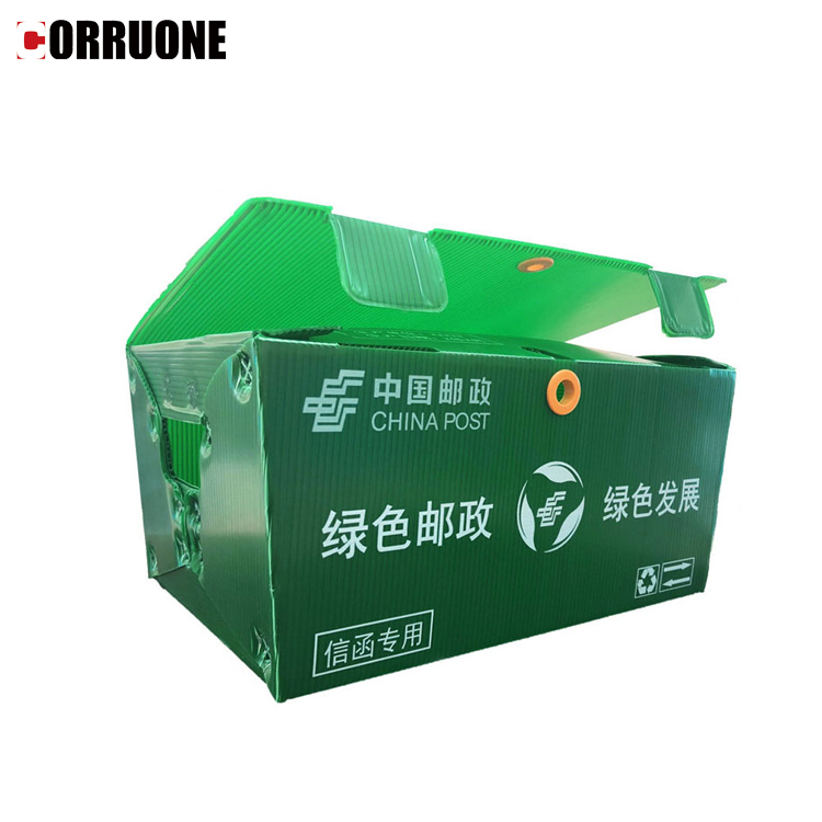 Asparagus Corrugated Plastic Produce Boxes Food Grade Black White