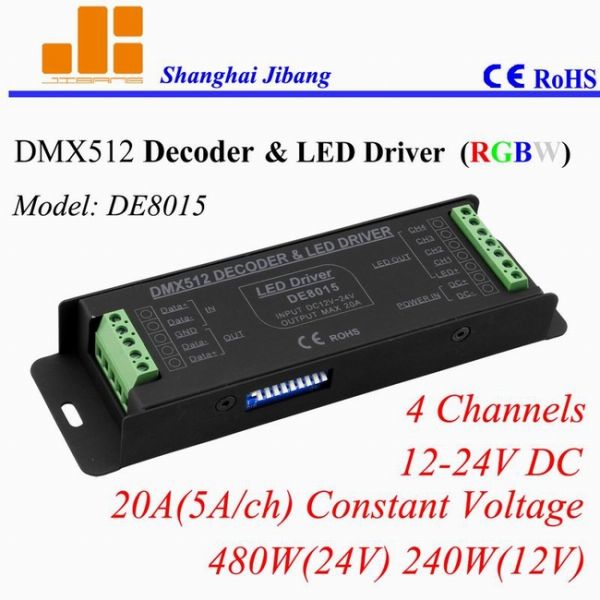 PC Digital - Light RGBW LED DMX512 Decoder 4 Channel Screws Terminal