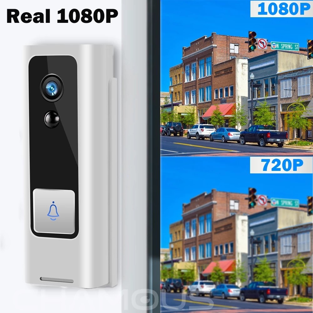 1080P Smart Home Wireless Doorbell With Chime Tuya WiFi Video Doorbell Camera
