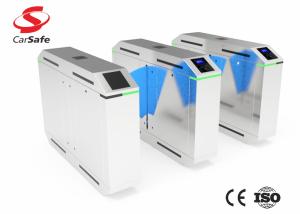 China Slim Automatic Turnstile Gate Glass Arms Durable Flap Barrier Turnstile on sale