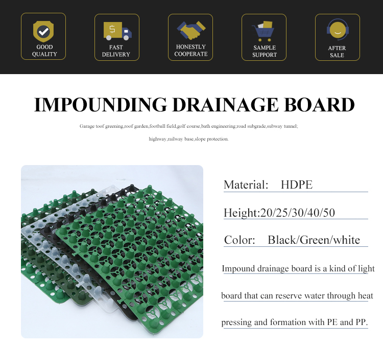 Impounding Drainage Board for Park Construction in 's Water Conservancy Infrastructure