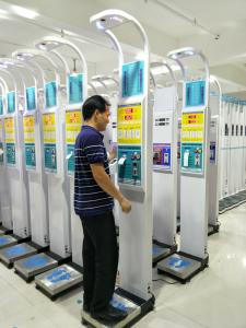China Ultrasonic Coin Operated Clinical Weight Scales / Digital Weighing Machine For Hospital wholesale