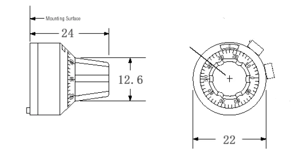 15 Turns Digital dial Potentiometer Volume Knob For Wirewound Potentiometer H-23-6A