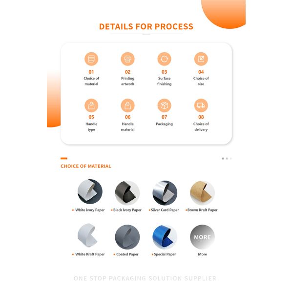 Offset Custom Printed Paper Bags Recyclable Ivory Board Paper