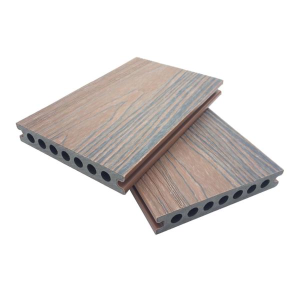 Quality Triple WPC Co Extrusion Composite Decking Engineered Floor 21x145mm for sale