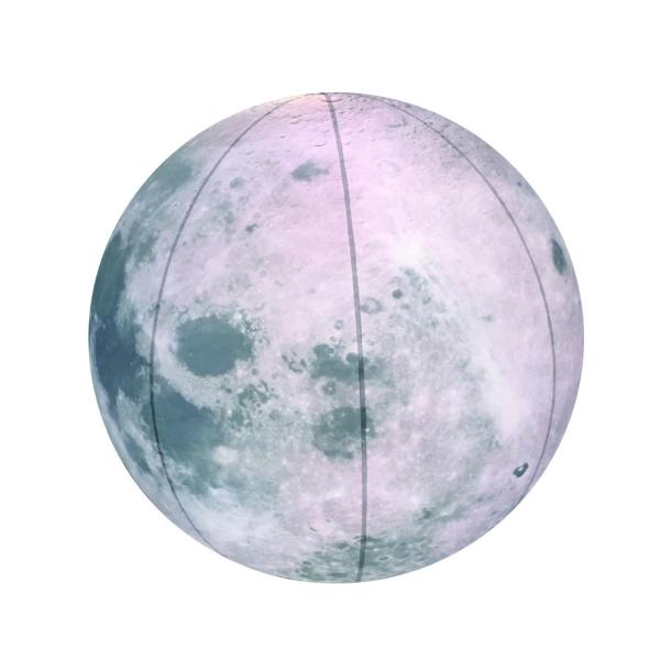 Quality Flashing inflatable Helium waterproof led light moon planet balloon with sticks for christmas party event decorations for sale