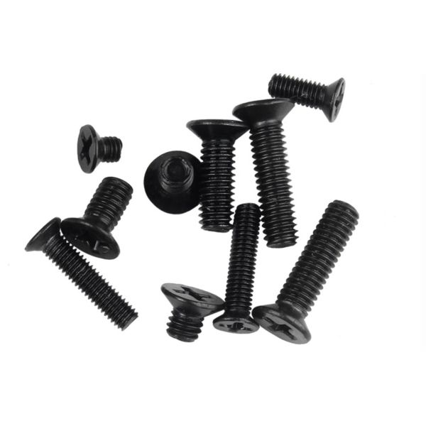 Phillips Drive Black Oxide Flat Head Screws , Countersunk Flat Head Bolt