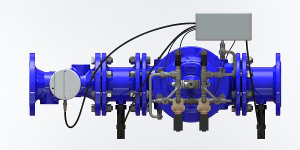 Quality Remote Setting Water Pressure Management Valve With 24 VDC Controller for sale