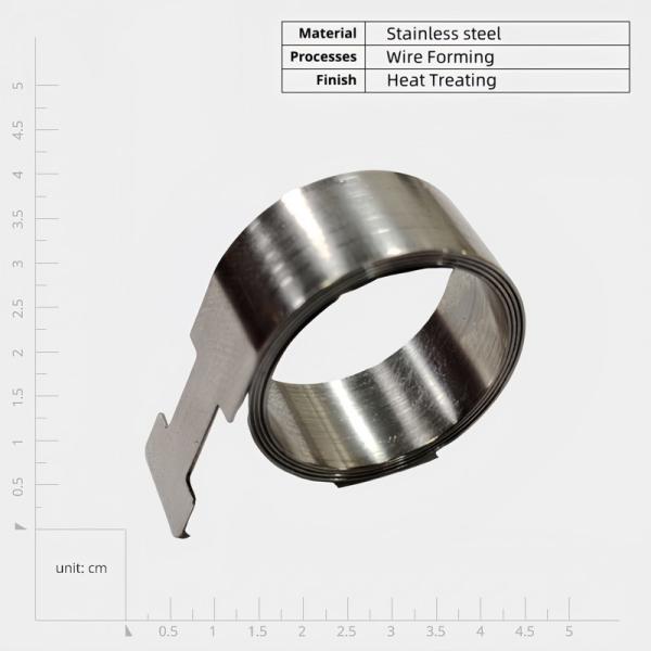 Quality Custom Metal Flat Torsion Fan Spring Constant Force Compression Spring Retractable Clock Springs Manufacturer for sale