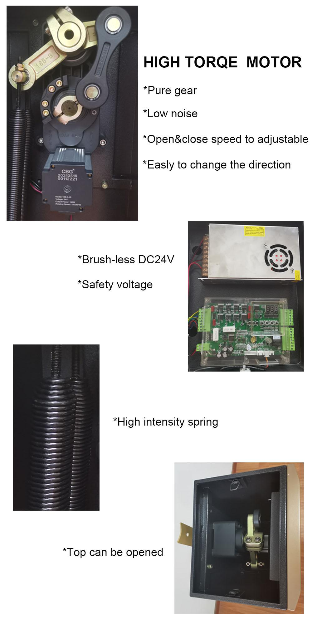 Community Parking Lot Barrier Gate DC24V 120W with Vehicle Plate Reading System
