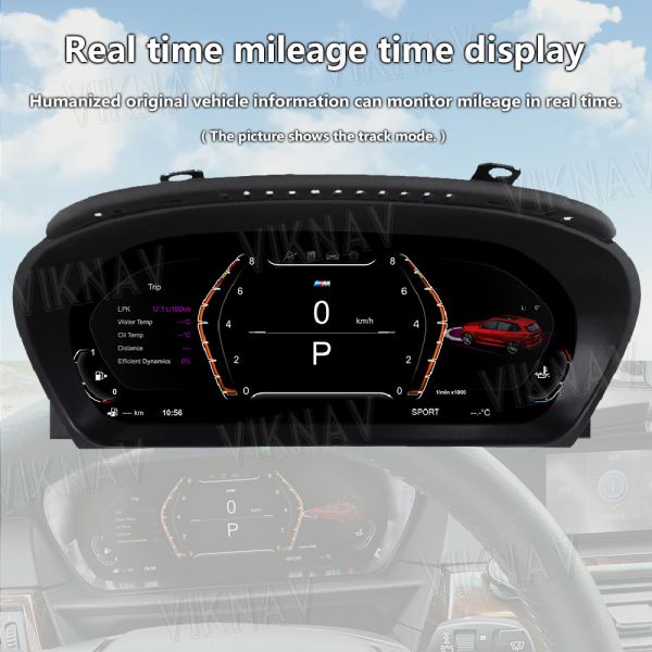 Viknav For BMW 5Series E60 E61 E63 E64 (2004-2009) 12.3 inch Digital Dashboard LCD Speedometer Vehicle Display Panel
