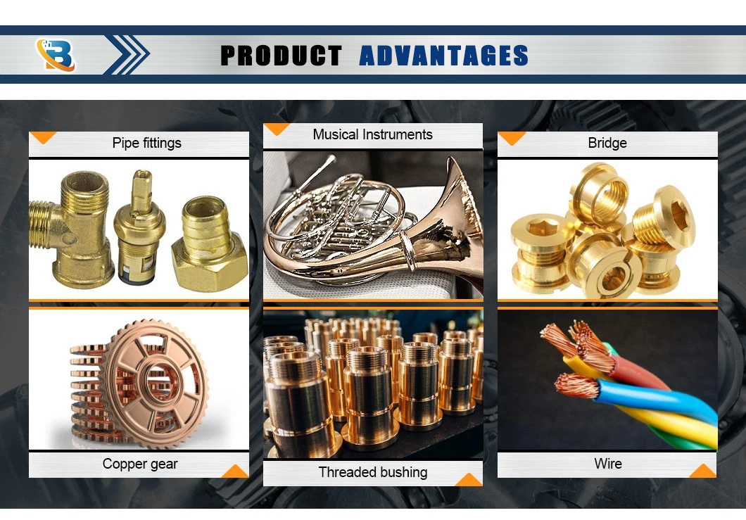 Customized Design Round Rod 10mm Brass Processing Electrolytic Brass Flat Bar