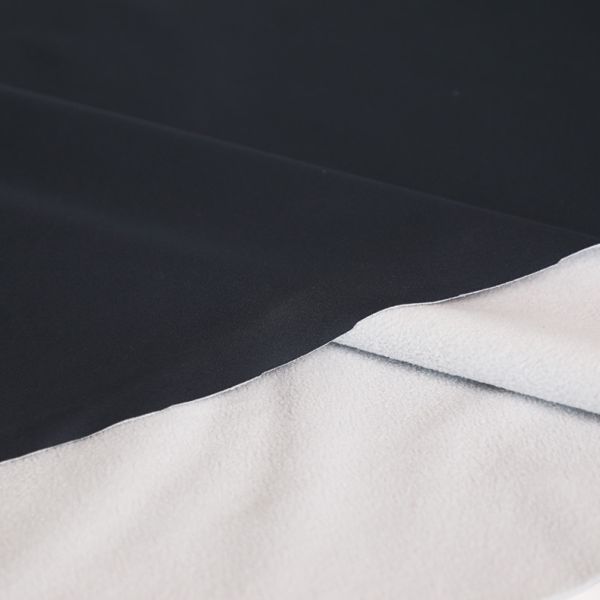 Bonded Black And White Home Textile Fabric 288F Jacquard Micro Polar Fleece