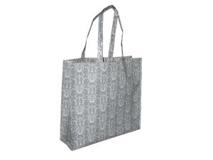 China Houndstooth Pattern PP Woven Shopping Bags Water Proof With 4C Printing wholesale