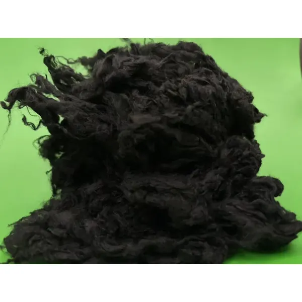 Black Viscose Spinning Fiber, 1.2D*38mm, Memory and Black-out Features