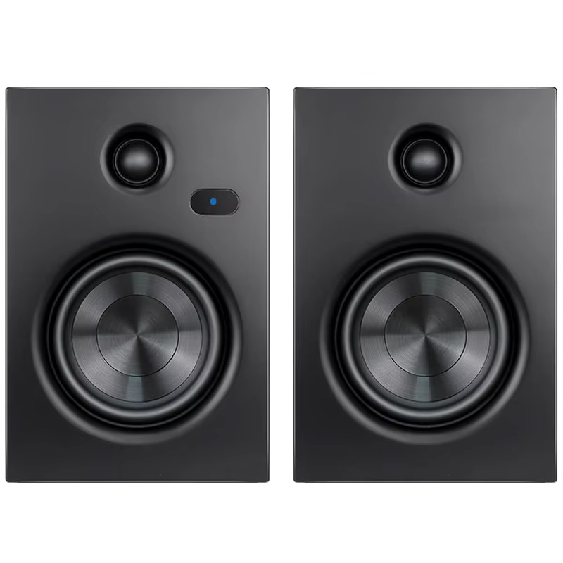 Bluetooth Bookshelf Active Speakers With Optical USB Input 2.0 Wireless Studio Monitor Speakers
