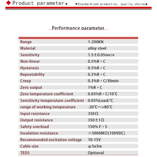 Tension Sensor RJZL-101 Weighing Load Cell Steel Wire Rope Tension Detection Transducer 100KN For Automation Production