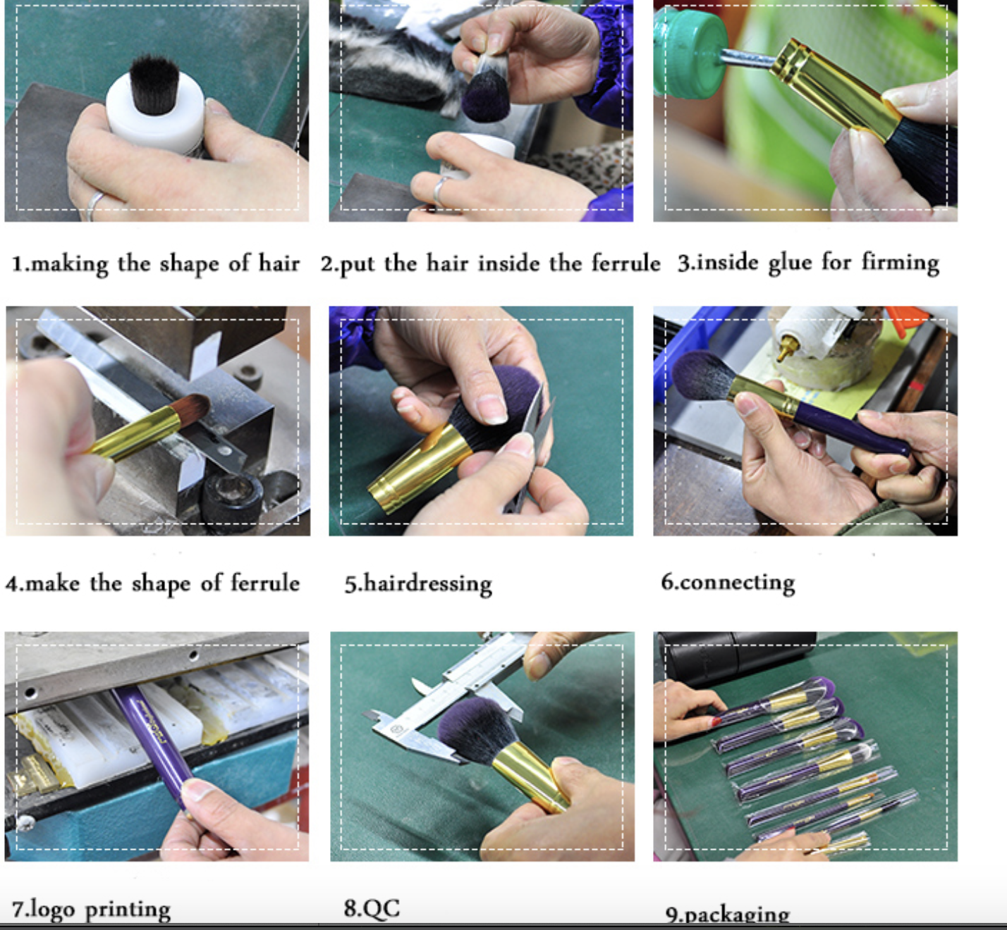 Customized Color Short Handle Kabuki Makeup Brush