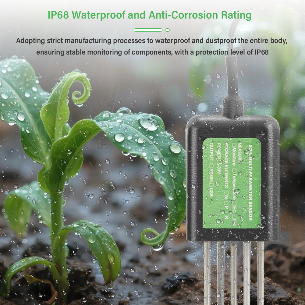 7-in-1 USB Soil Sensor Soil Tester Agriculture Soil EC PH NPK Nutrient Meter For Android