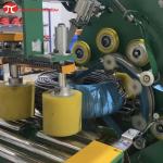 Automatic horizontal hose pipe coil wrapping machine