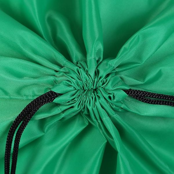 210D Polyester Bundle Pocket Reusable Grocery Tote Bags Nylon Drawstring Backpack