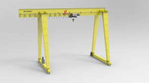 China Outdoor Material Handling Single Girder Crane 35 Tons With Electric Wire Rope Hoist wholesale