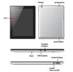 9.7inch phone tablet with A10,Android 4.0 OS SIM Slot with Bluetooth (M-97-MT4)