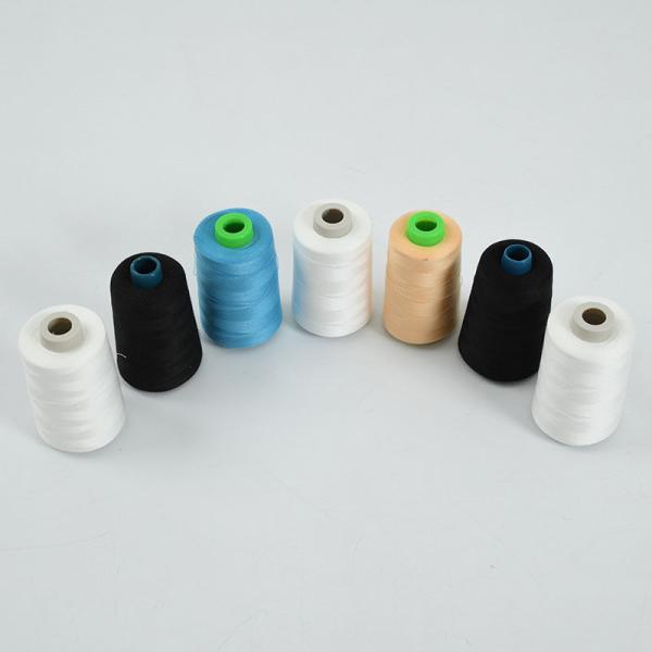 Quality 204 30s/2 403 Fiber 100 Polyester Yarn  High Strength White Yizheng For Sewing Thread for sale