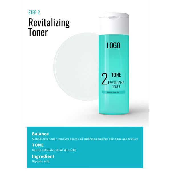 Private Label Oil Control Skincare Facial Cleanser Moisturizer Cream Toner