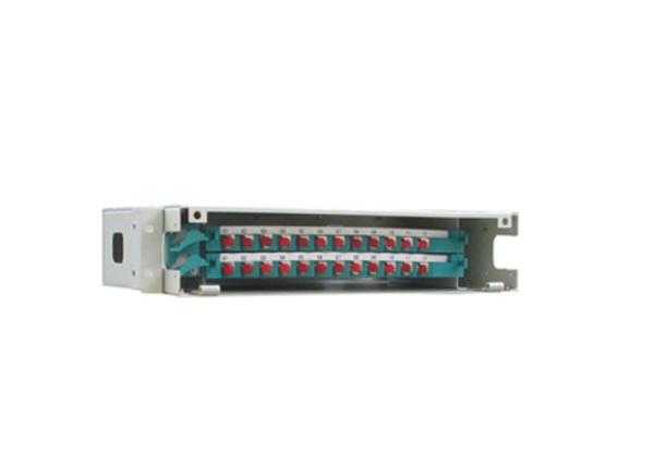 Quality 19" Rack Mounted Optical Distribution Frame 12-144c With 12ports Lc/ Fc / Sc / St Splice Tray Sliding for sale