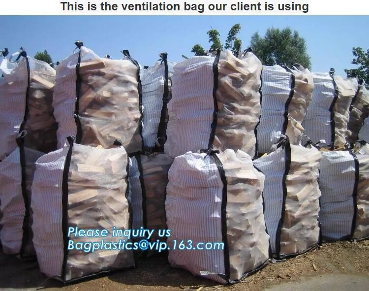customizable PP u-panel baffle big bag /coated white woven PP jumbo bag/ventilated 4 panel baffle bag/all colors availab