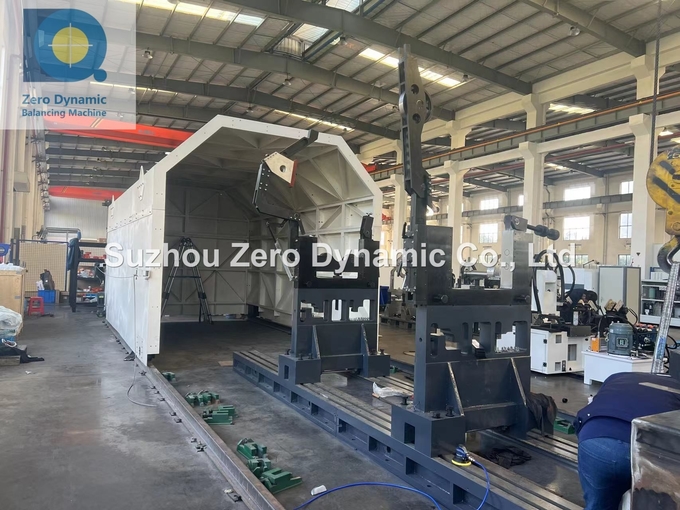 20 Ton Wind Turbine Rotor Balancing Machine , Hydro Generator Rotor Dynamic Balancer