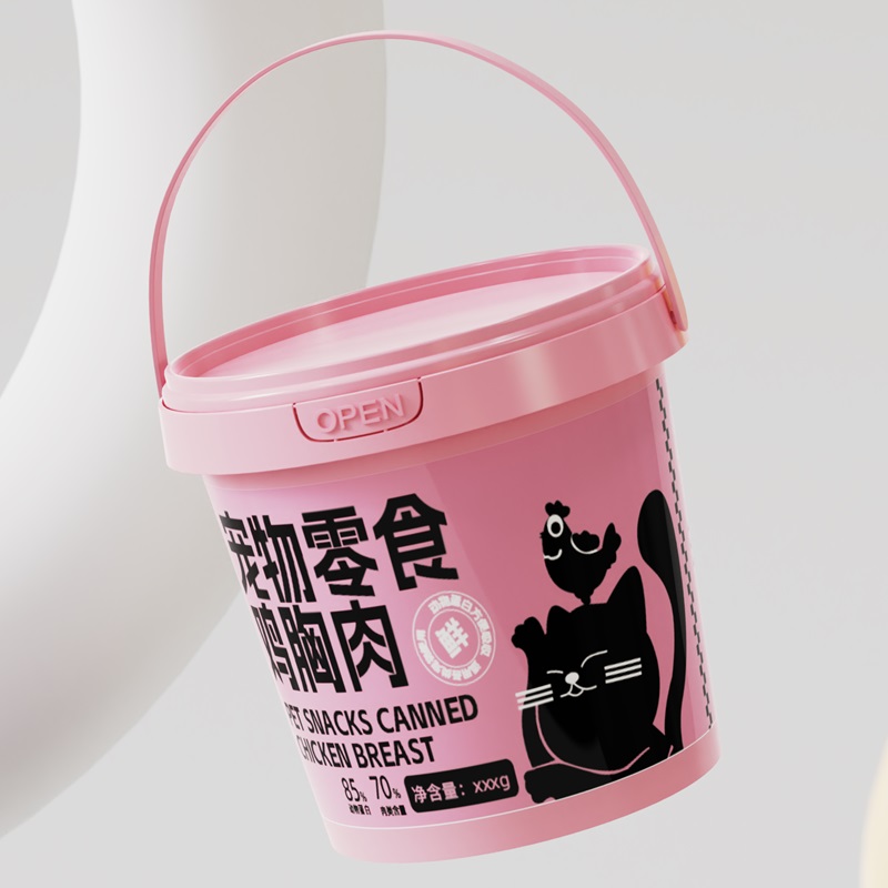 Food Grade Beverage Plastic Candy Buckets Halloween Container with Lids and Handles
