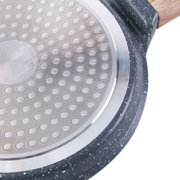 Widely Die Casting Round Shape Nonstick Coating Pizza Grill Pan