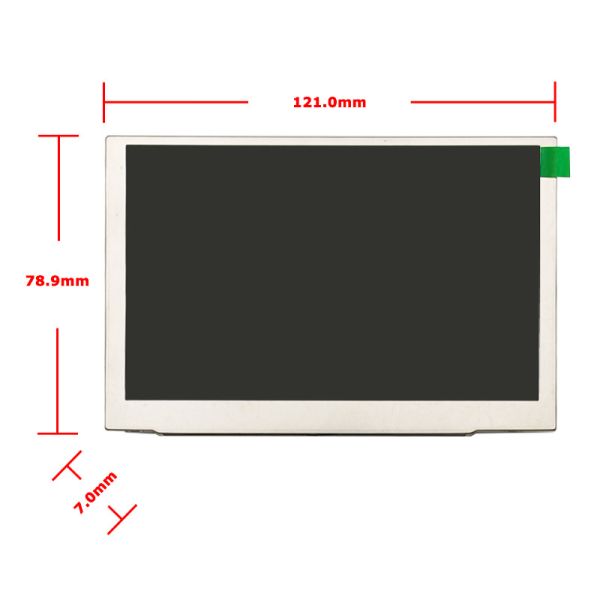 1000nits High Brightness LCD TFT Display 5 Inch 800x480 IPS Display Module