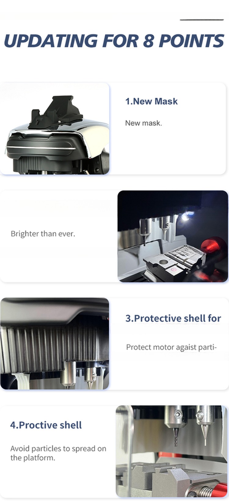 DC Brushless Motor Magic TANK 2M2 MAX CNC Automatic Key Cutting Machine for Dimple Key