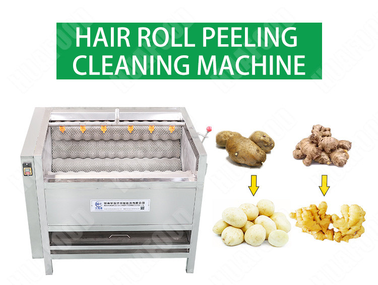 Vegetable Washing And Peeling Machine Potato/Turmeric/Cassava Peeler Machine
